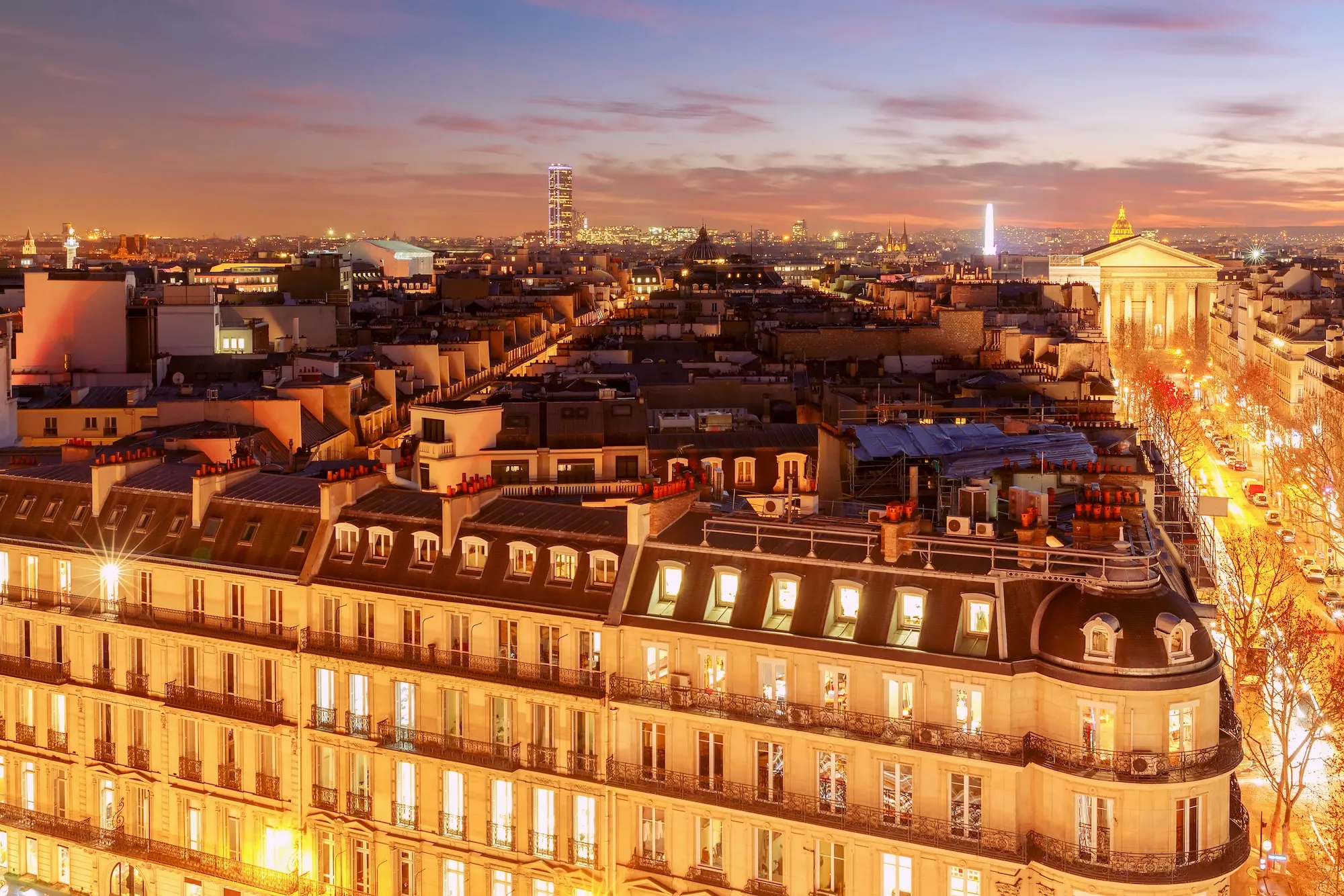 Haussmann building in Paris